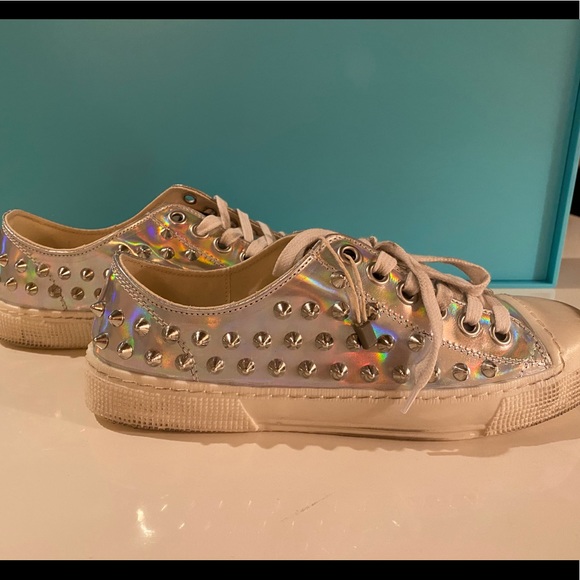 NEW! Iridescent with spikes Italian Sneackers - Picture 7 of 8